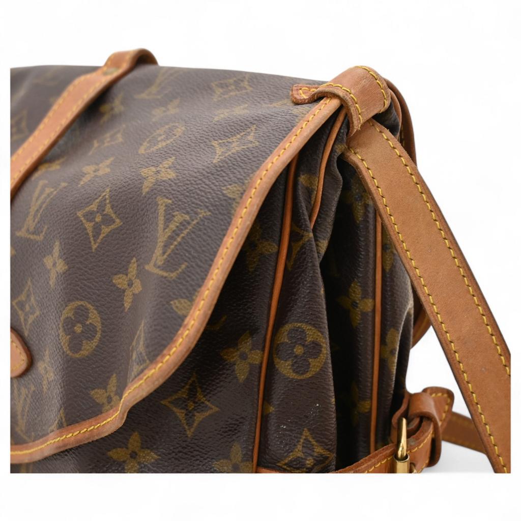 Auth Louis Vuitton Monogram Saumur 30 Schultertasche lv2235gg