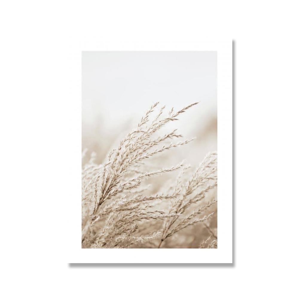 Calm Beach In the Reed Landscape Poster Print Grass Archipelago Canvas Art Painting Seascape Picture Living Room Wall Decoration No Frame