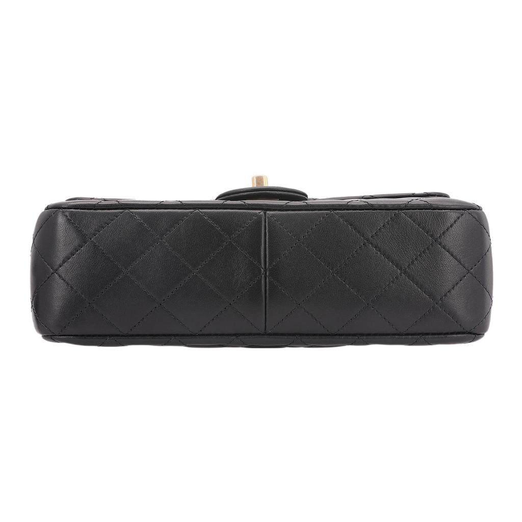 Chanel Sheepskin Material Gold Metal Shoulder Bag, Crossbody Bag Women's Black AS4064-B10716-94305