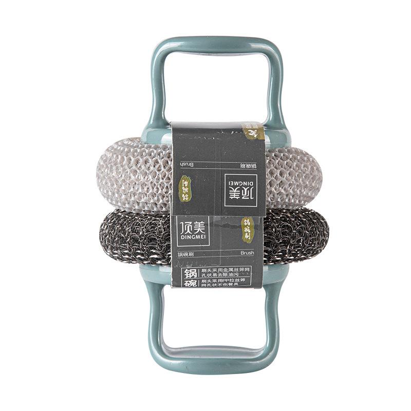 The Multi-purpose Steel Wire Brush for Kitchen Dishwashing and Pot Cleaning Is Not Afraid of High Temperatures