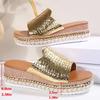 Fashion Women Platform Slippers Shoes for Women 2025 Summer Plus Size 36-43 Wedges Sandals Woman Thick Bottom Non Slip Casual Sandles