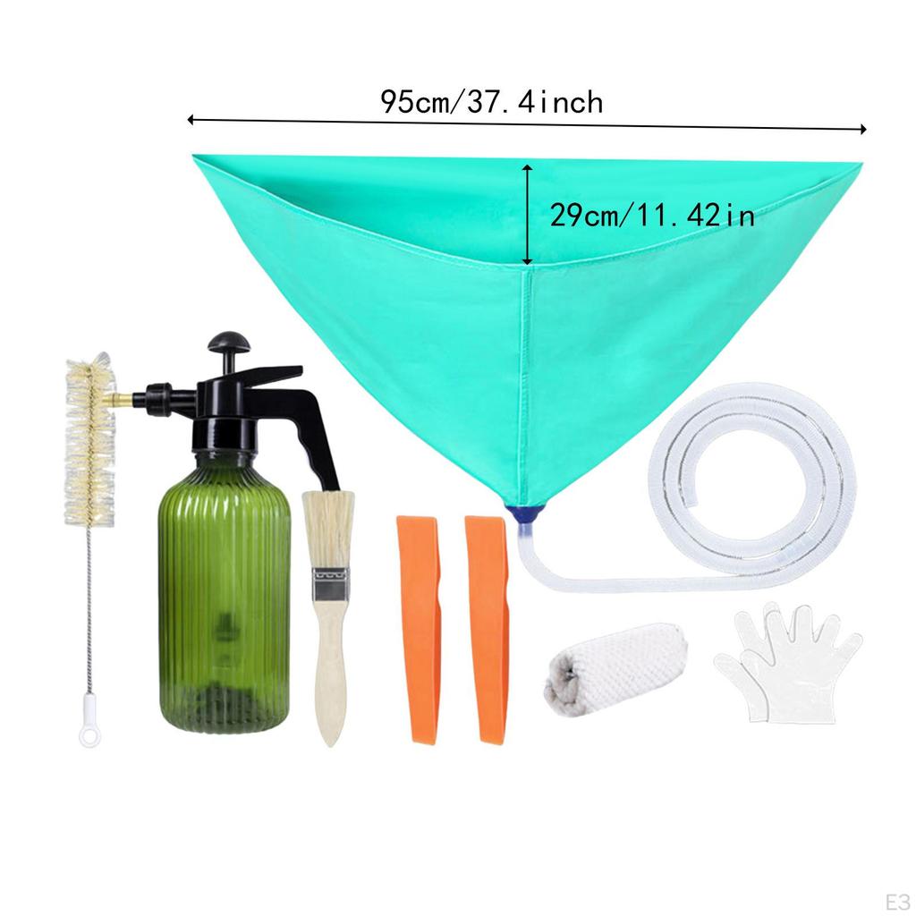 Air Conditioner Cleaning Cover Kit Dust Washing with Towel and Gloves Waterproof Home Improvement