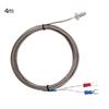 1/2/4/5m K Type Thermocouple Probe Imperial M6 Screw Temperature Sensor Meter