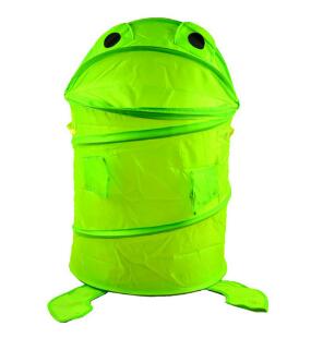 

New Cute Design Storage Basket Folding Cylinder Laundry Basket Toy Box Storage Box Home Organizer