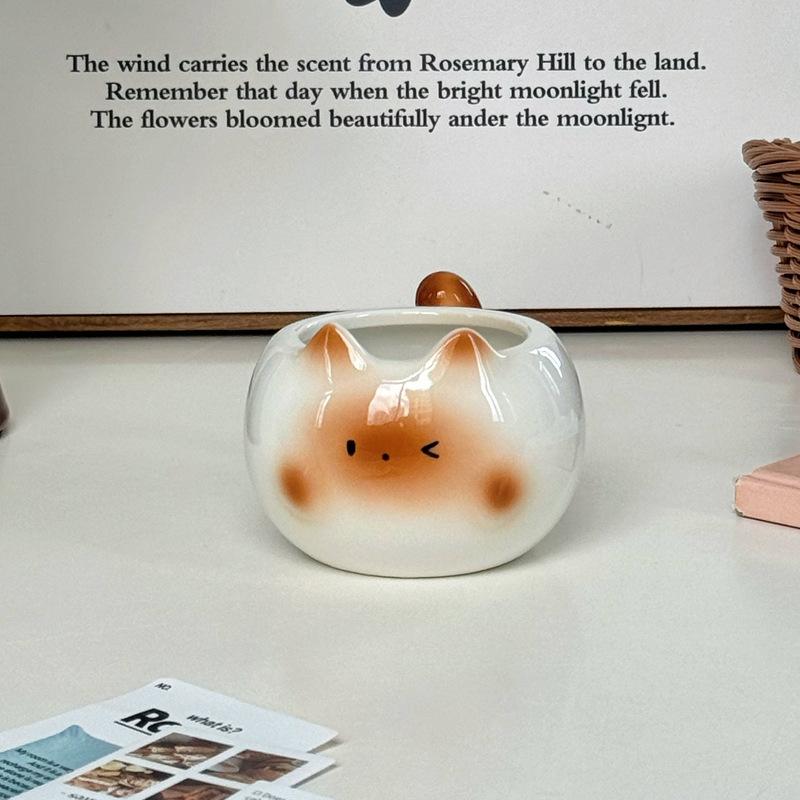 High-value birthday gift, cute Siamese cat ceramic mug, gift box for men, women and sisters and children