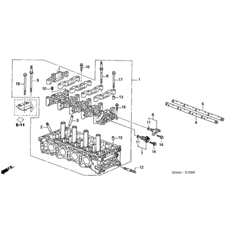 Šroub krytu hlavy motoru pro K sérii K20A K20Z Příslušenství motoru 90011-PNA-003