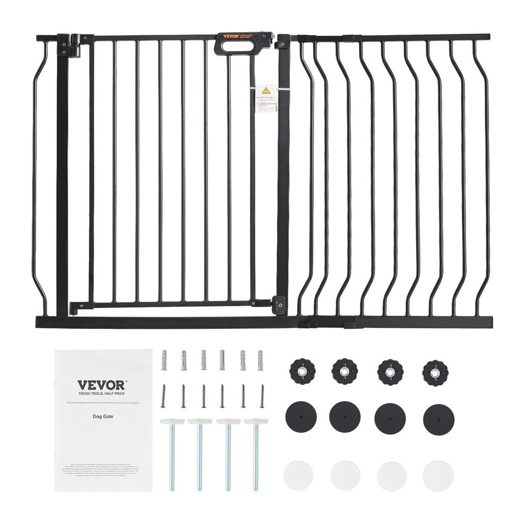 Baby Gate, 29.5"-48.4" Extra Wide, 30" High, Dog Gate for Stairs Doorways and House, Easy Step Walk Thru Auto Close Child Gate Pet Security Gate with