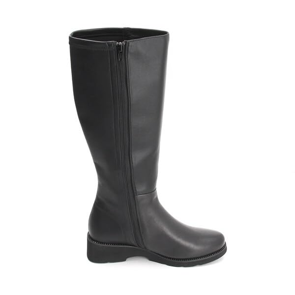 Long Boots Comfort Back Stretch Long Boots 3022 3022 Black [Composition Nine]