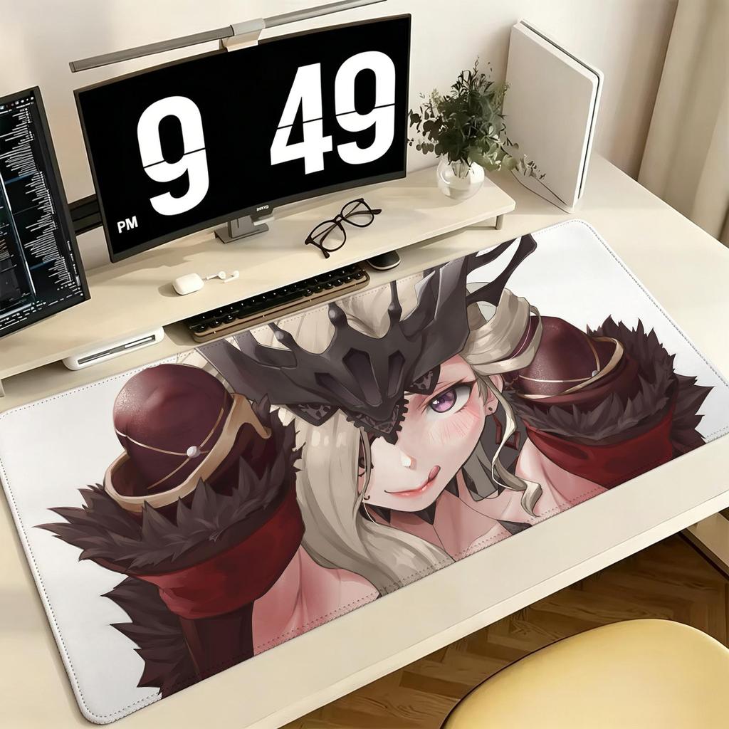 Genshin Impact La Signora Pro ESports Gaming Mousepad Extra Large NonSlip Stitched Edge Keyboard Laptop Desk Mat For Pc Gamer