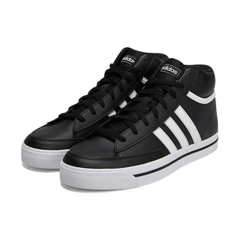 Adidas Neo Retrovulc Mid Shoes 'Black White' Sneakers GW8370