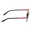 Prada Temple Brand Logo Design Metal Aviator Style Sunglasses Men's Black