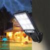 Luce solare esterna 1~4 pezzi con 3 modalità sensore di movimento impermeabile illuminazione di sicurezza LED luce da parete da giardino 108COB