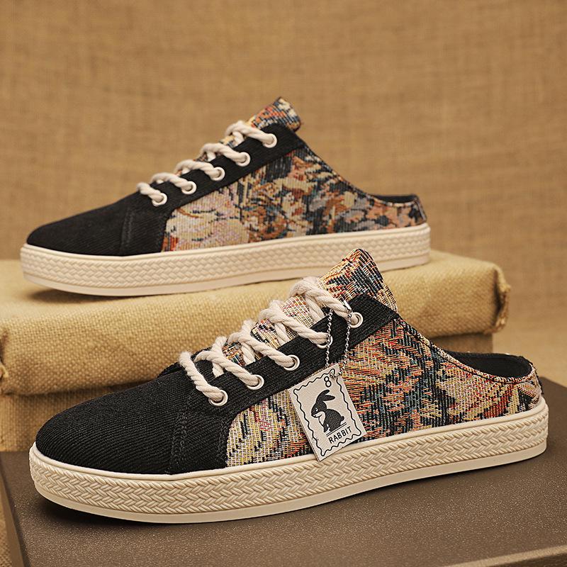 

Мужские модные парусиновые слипоны, дышащие и повседневные для лета 39