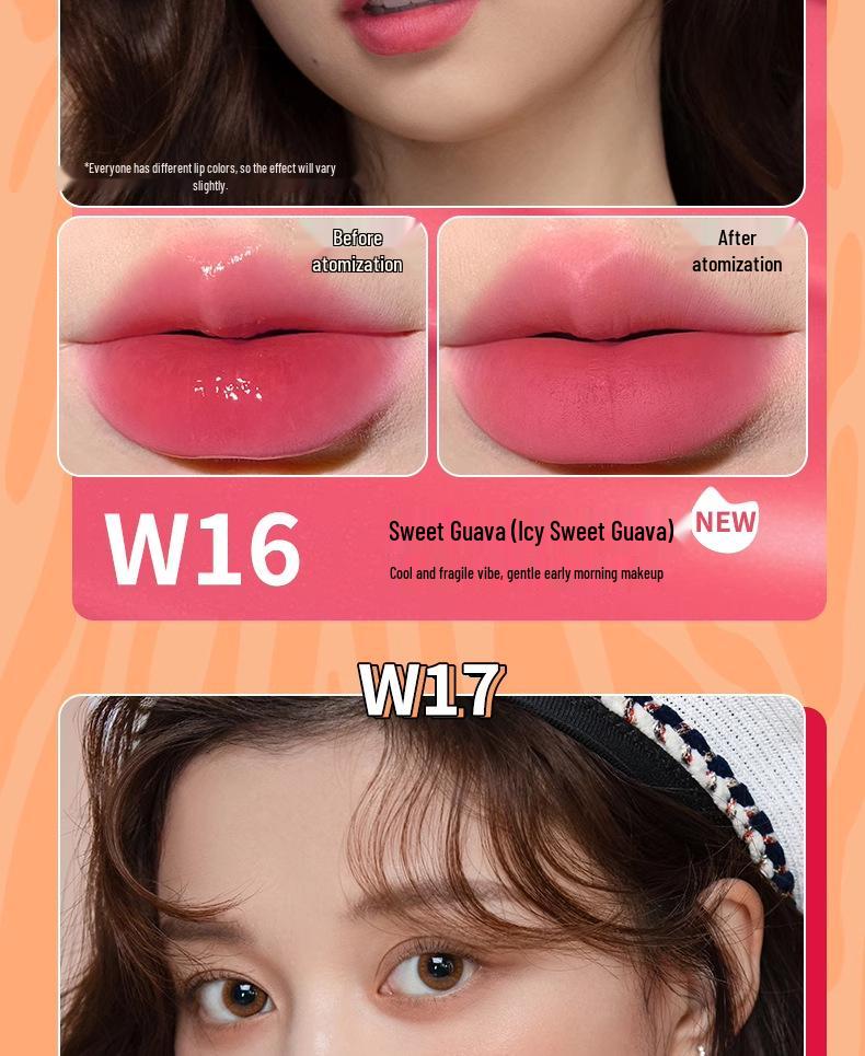 Ukiss Water Lip Dew W12: Moisturizing Lipstick & Lip Gloss for a Natural, Student-Friendly Look