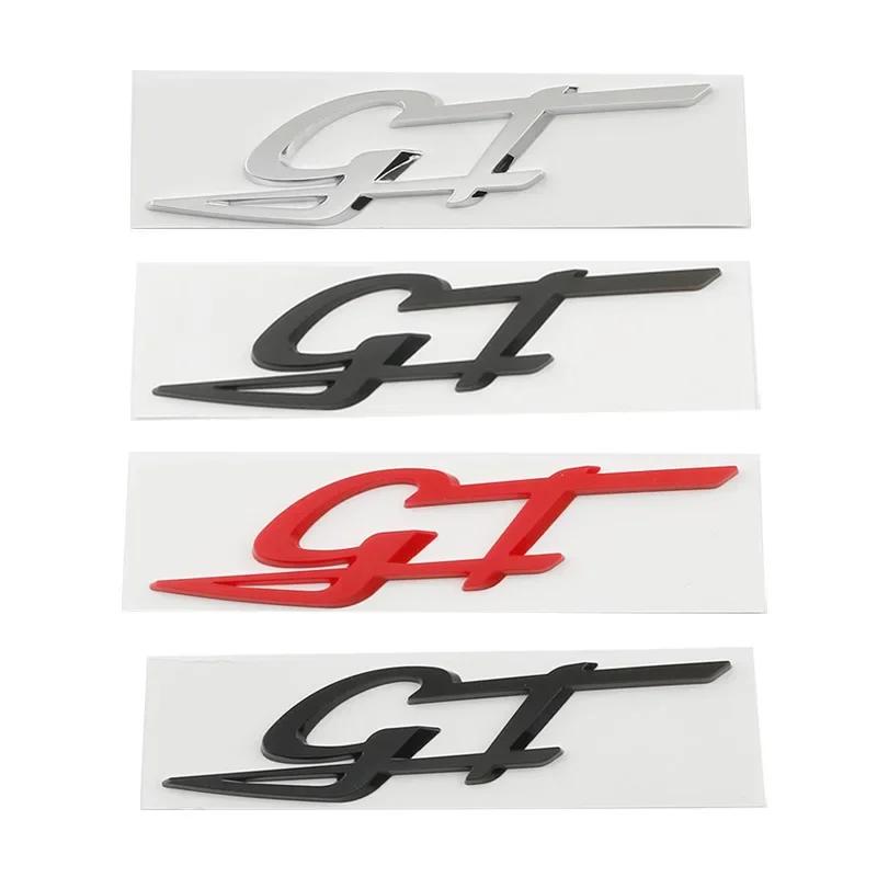 Car 3D ABS GT Logo Decals Emblem Badge Sticker For Maserati Levante Quattroporte Ghibli Modena GT MC20 2023 Styling Accessories