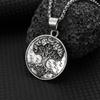 Punk Lucky Blessing Personality Vintage Men's Necklace Tree of Life Popular Gift Jewelry Pendant