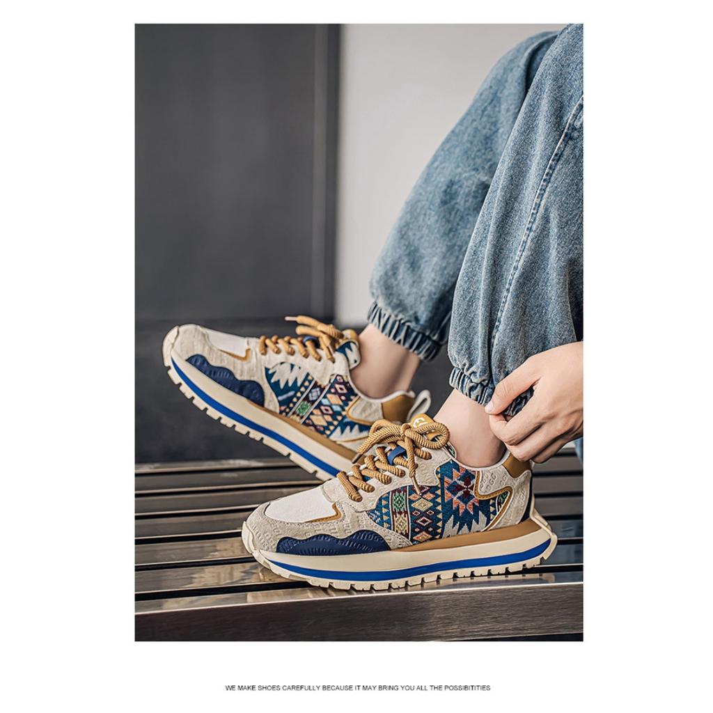 Men's Shoes, Height Increasing, Casual, Sports Shoes, Teenagers, Leather Surface, Thick Sole, Dad's Trendy Shoes