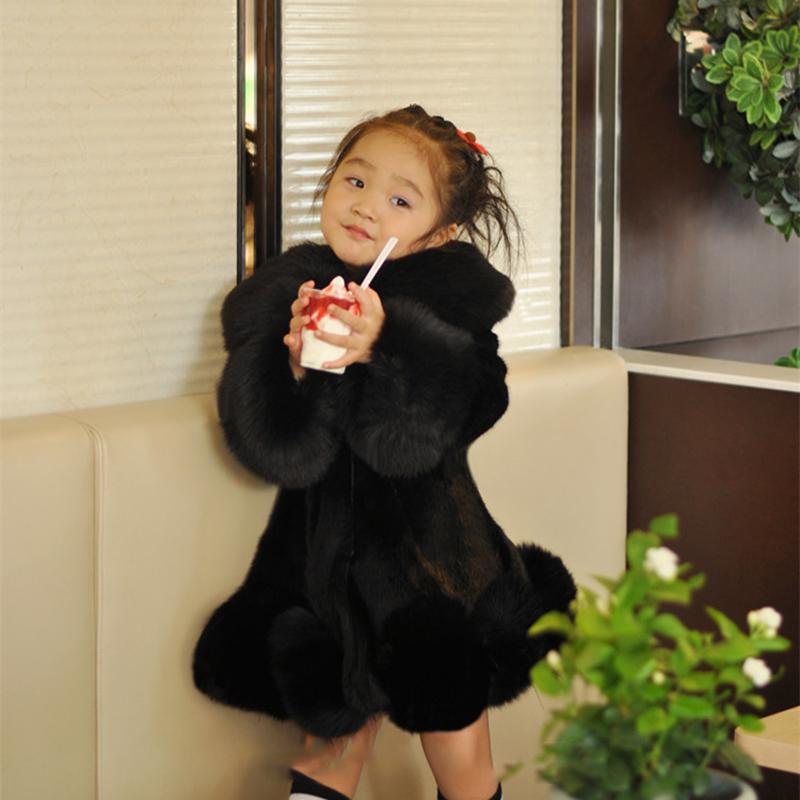 Winter Mädchen Kinder Boutique Mantel Verdicken Pelz Herbst Baumwolle Warm Pelz