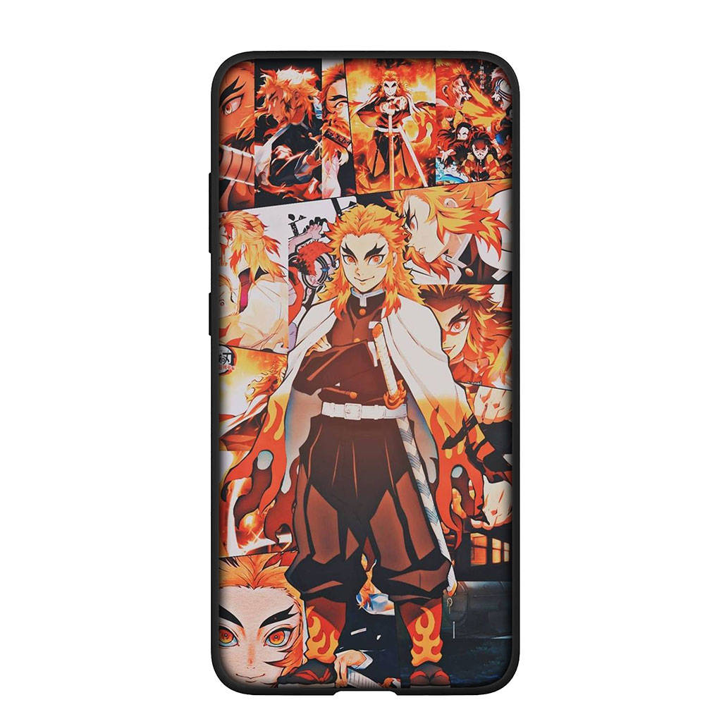 Phone Case for Samsung Galaxy S24 S23 iPhone 15 14 Xiaomi Redmi Note 13 12 11 8 10 9 Pro Max X XR OPPO A15 Huawei Demon Slayer Rengoku Kyoujurou Cool