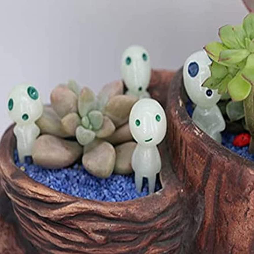 Set of 10 Luminous Tree Elf Resin Tree Elf Fairy Movie Character Cute Collectible Luminous Micro Landscape Garden Decorations for Garden Glow in the