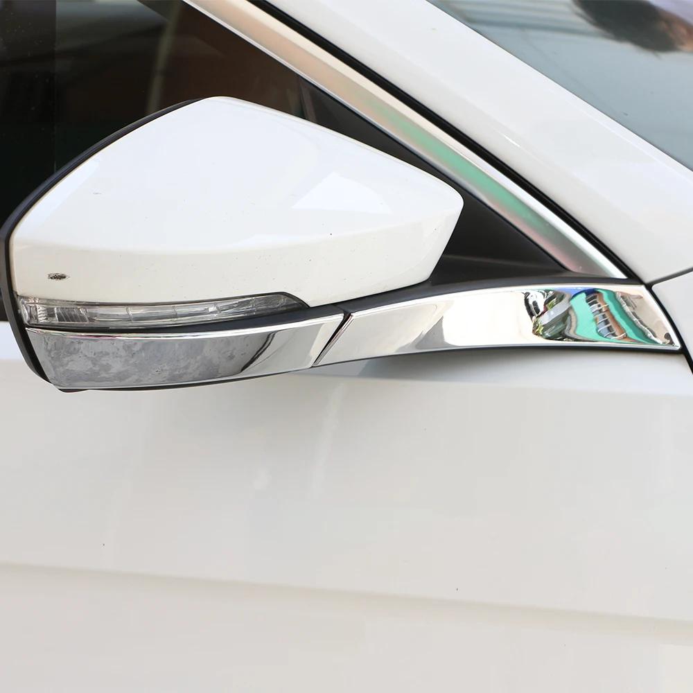 For Volkswagen VW T-ROC Troc 2018 - 2025 Rearview Mirror Cover Sticker Side Mirror Trim 4Pcs Chrome Garnish Styling Accessories