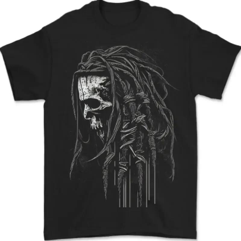 

Men s Rastafari T-shirt with reggae skull 100% cotton - Men s Summer Cotton Graphic Tee S разноцветный