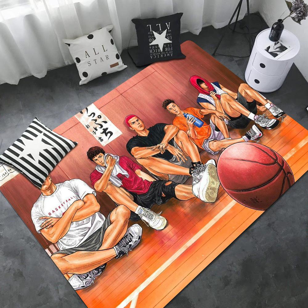 The First Slam Dunk Lange Teppiche Nordischer Stil Heimfußmatte Badezimmer-Toilettenmatten Schlafzimmer Hoteldekor Matte
