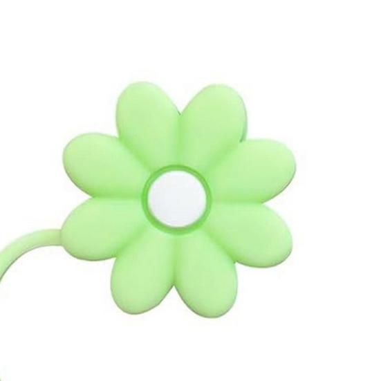 3 ks Kryt slámy Tvar květu Silikonové víčko na slámku Odolná prachotěsná koncovka slámy pro vnitřní venkovní použití