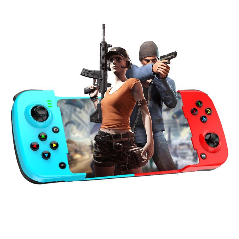 Controlador de juego inalámbrico Bluetooth, mango de juego móvil extensible, Compatible con