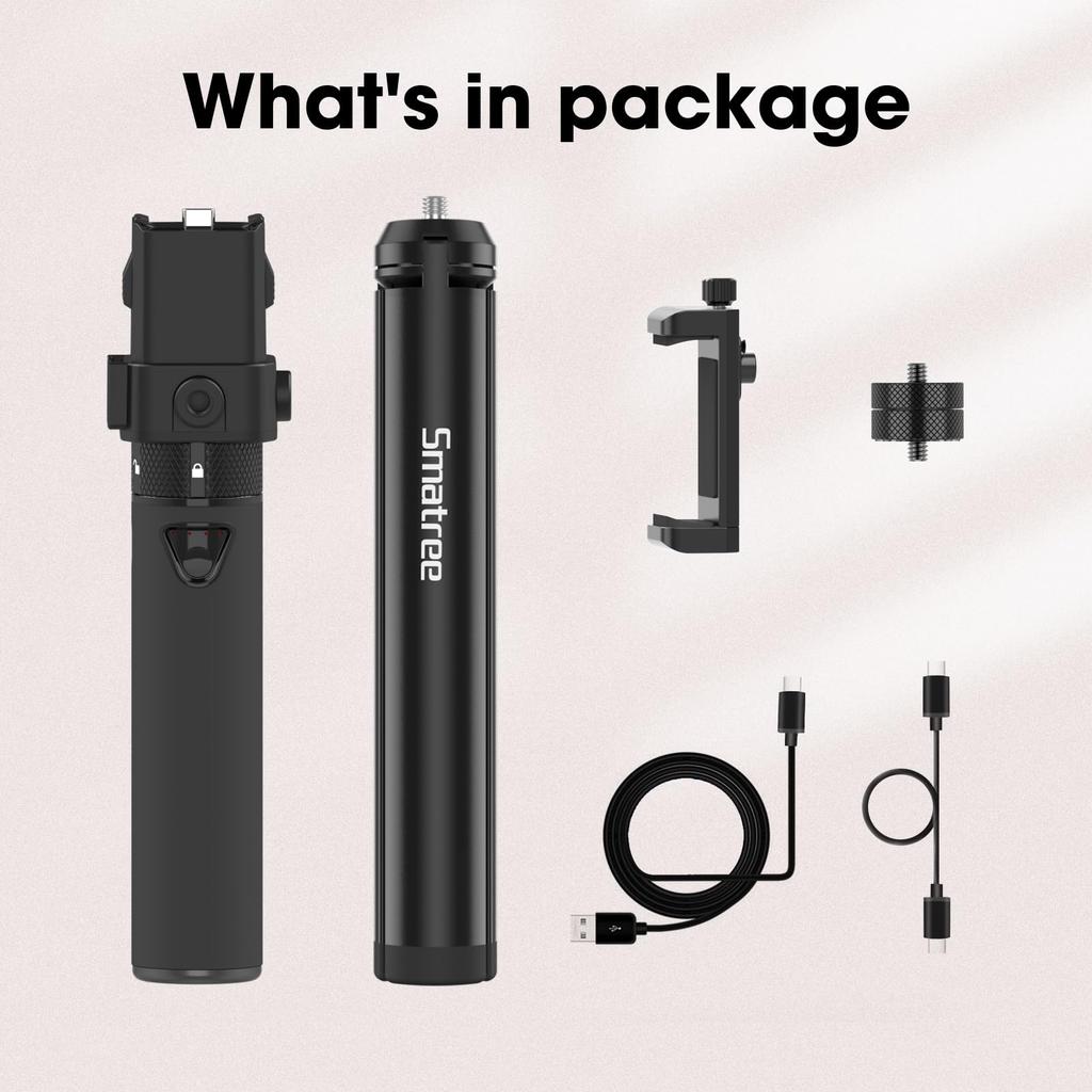 Smatree Tragbares Handheld-Smartphone-Anbringbares Taschenständer-Kit für Osmo Pocket 3 mit Stativständer, Ständer,