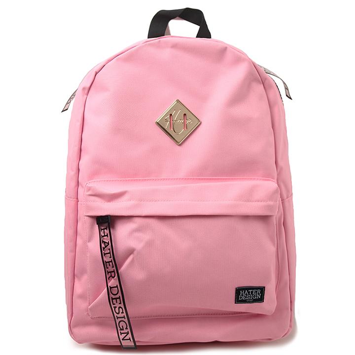 Hater Pvc Zipper Backpack Pink