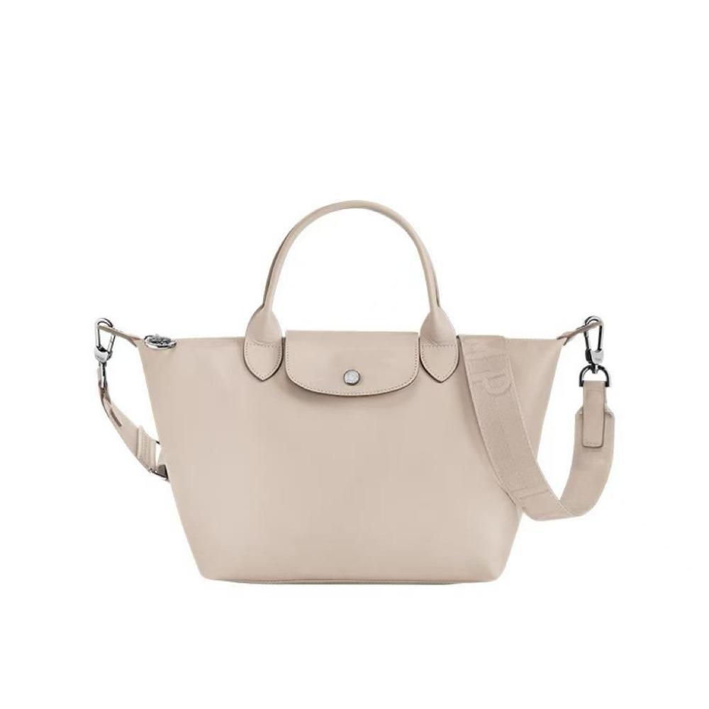 French Longxiang full leather armpit bag adjustable shoulder strap single shoulder crossbody large capacity bag fashionable casual versatile portable