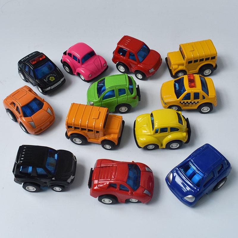 Set of 12 Mini Alloy Police Cars: 4.5 cm Pocket-Sized Toy Models