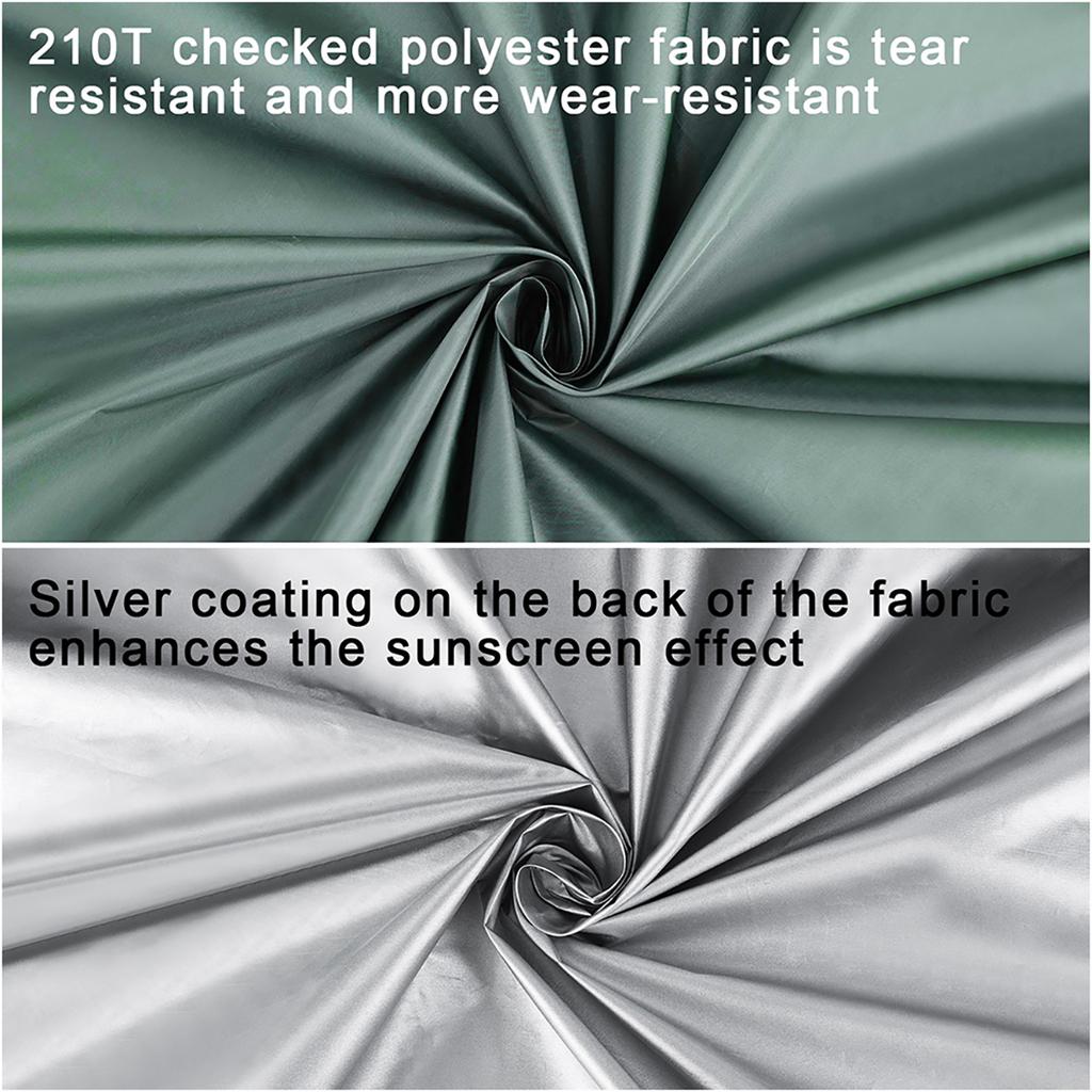 Waterproof Camping Sunshade, Portable Tent Tarpaulin, UV-Protective Sunshade, Multi-Functional Outdoor Camping Gear - Gray