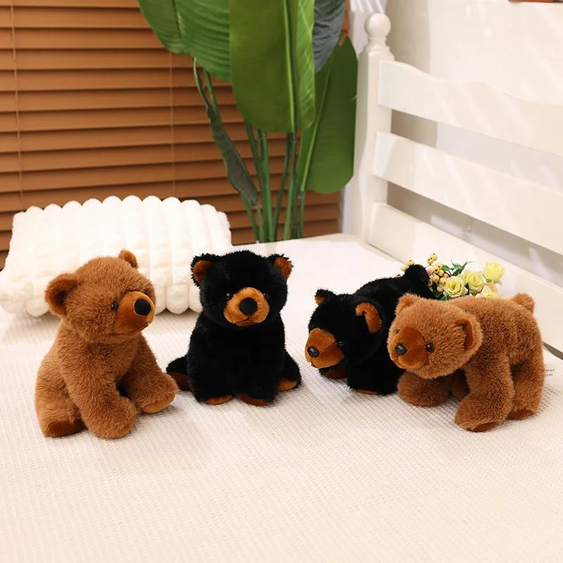 New Prone Standing Brown Bear Cute Polar Bear Stuffed Toy Doll Male and Female Doll Car Decoration Birthday Gift