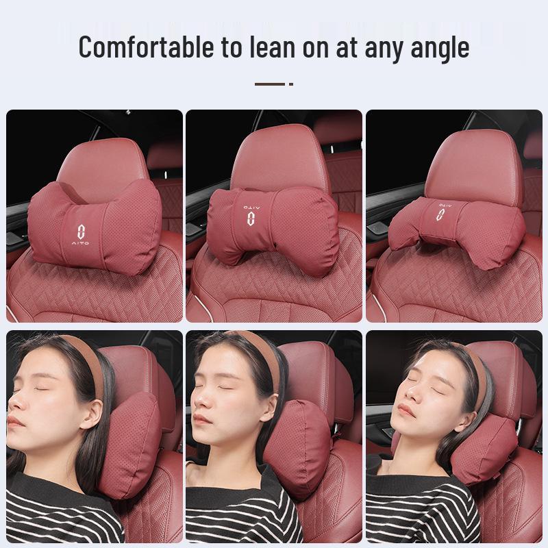 Compatible with Wenjie M5, M8, M7 Headrests, Lumbar Supports, Neck Pillows, M9 Lumbar Cushions, and Car Interior Accessories.