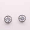 Elegant European-Style Rhinestone Stud Earrings for Brides