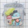 Waterproof Bath Toy Storage Mesh Bag with Suction Cups Shark Design Hanging Organizer for Kids Bathroom Toy Holder Quick Dry