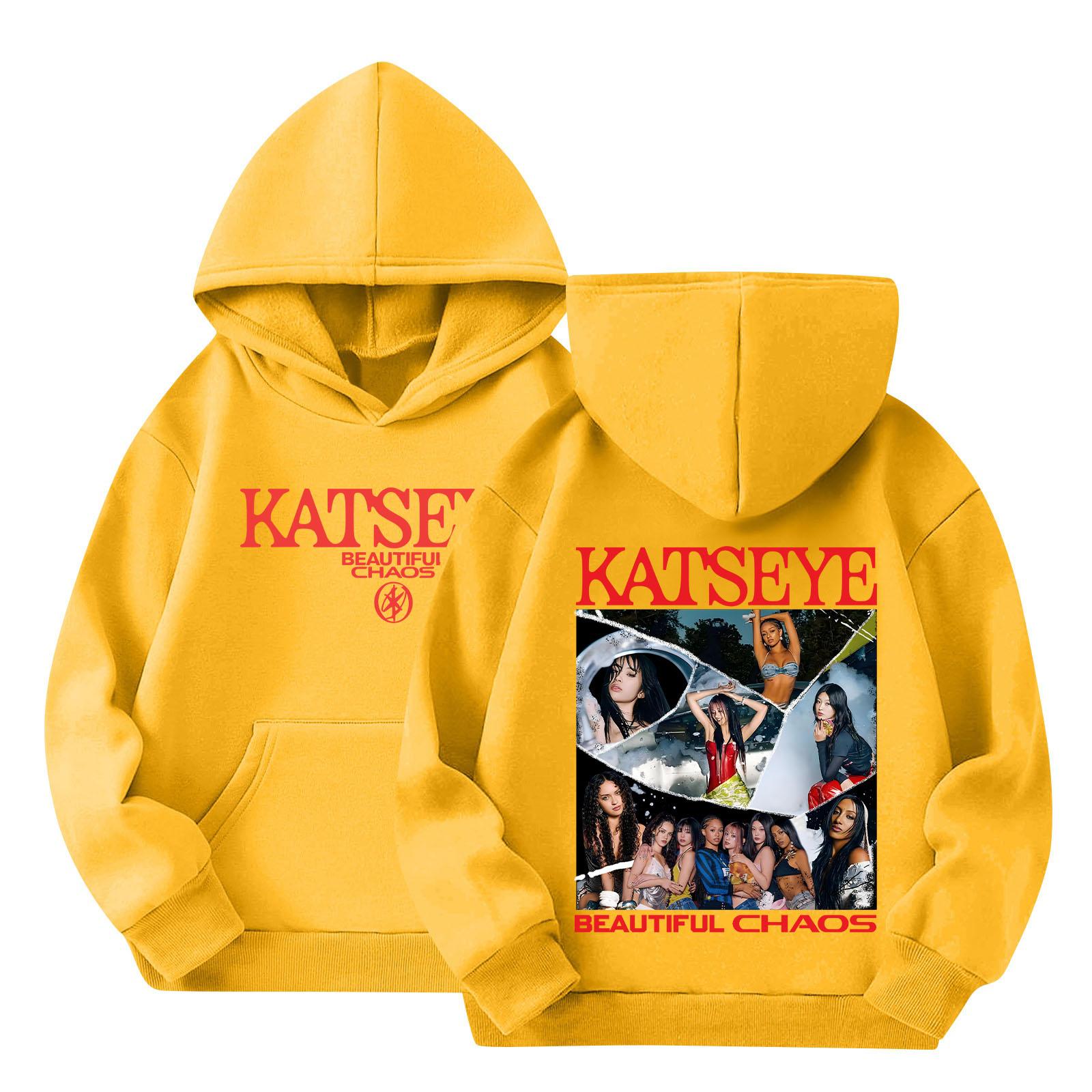 

Children s Hooded Gradient Printed Long Sleeved Sweatshirt Loose Women s Sweatshirt Sweatshirt 160 жовтий