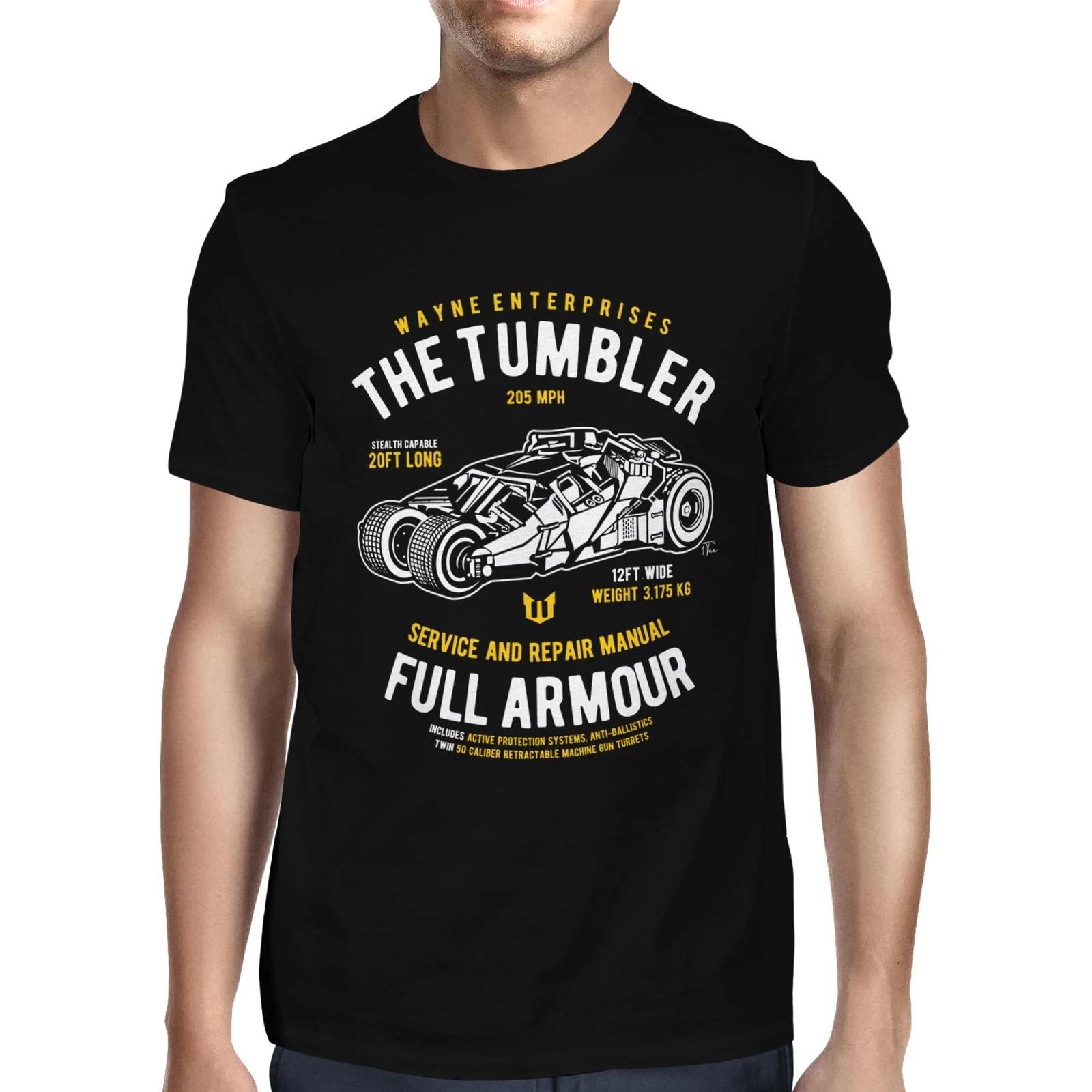 1Tee Mens Wayne Enterprises The Tumbler Car T-Shirt S