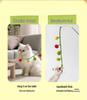 Bite-Resistant Tomato Teaser Wand with Bell - Self-Play Cat Toy for Kittens