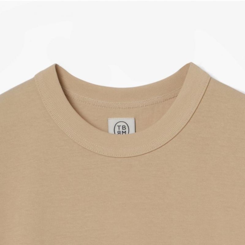 Tbrm Sf MarkeT CoTTon Crewneck T shirT Beige Tbe2m60000a24
