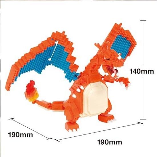 Kawada Nanoblock Pocket Monster Lizardon DX NBPM 080