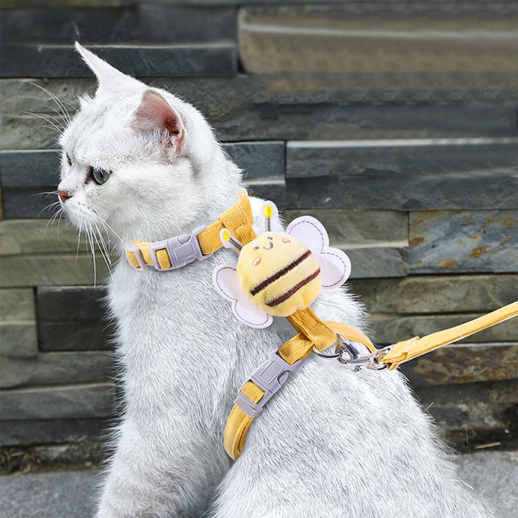 Secure Comfortable Pet Harness Walking Cats Dogs Vest Outdoor Use Harnesses for Outdoor Use