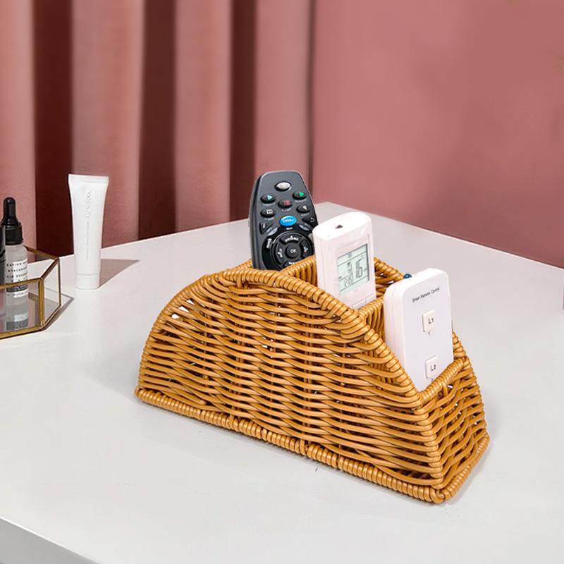 

attan Style Remote Control Organizer Box 3-Compartment Tray for Pens, Keys, Makeup & Jewelry ONESIZE