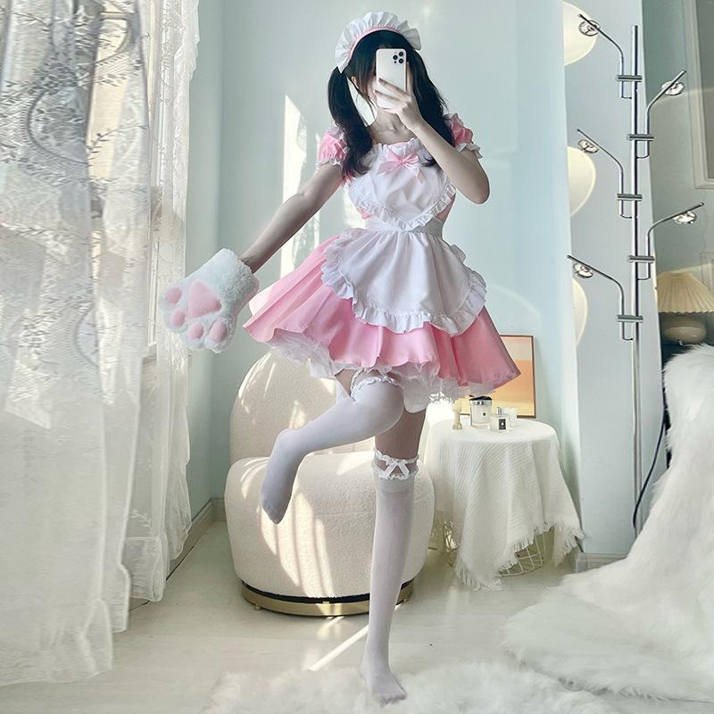 Pink and blue maid outfit Japanese Alice cute soft girl Lolita Lolita maid skirt ladies boss dress