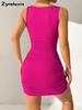 Nuovo Abito Tubolare Elegante da Donna Senza Maniche Slim Fit per il Lavoro Estivo