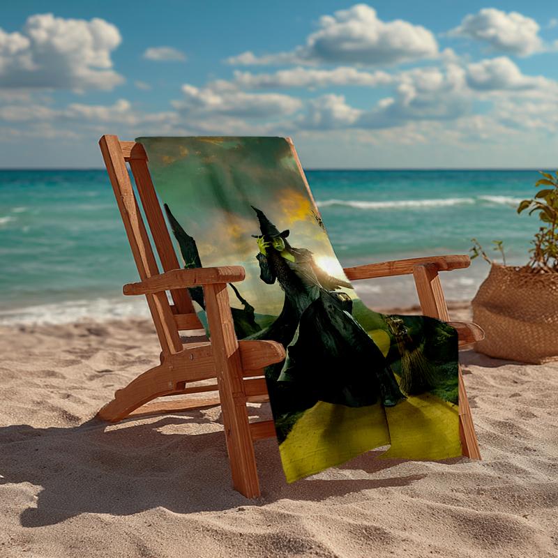 Ultra-Soft Beach Towel with Wicked Theme,Ideal for Pool - Camping, Diving - Perfect Travel Essential, Vibrant Beach Towel.