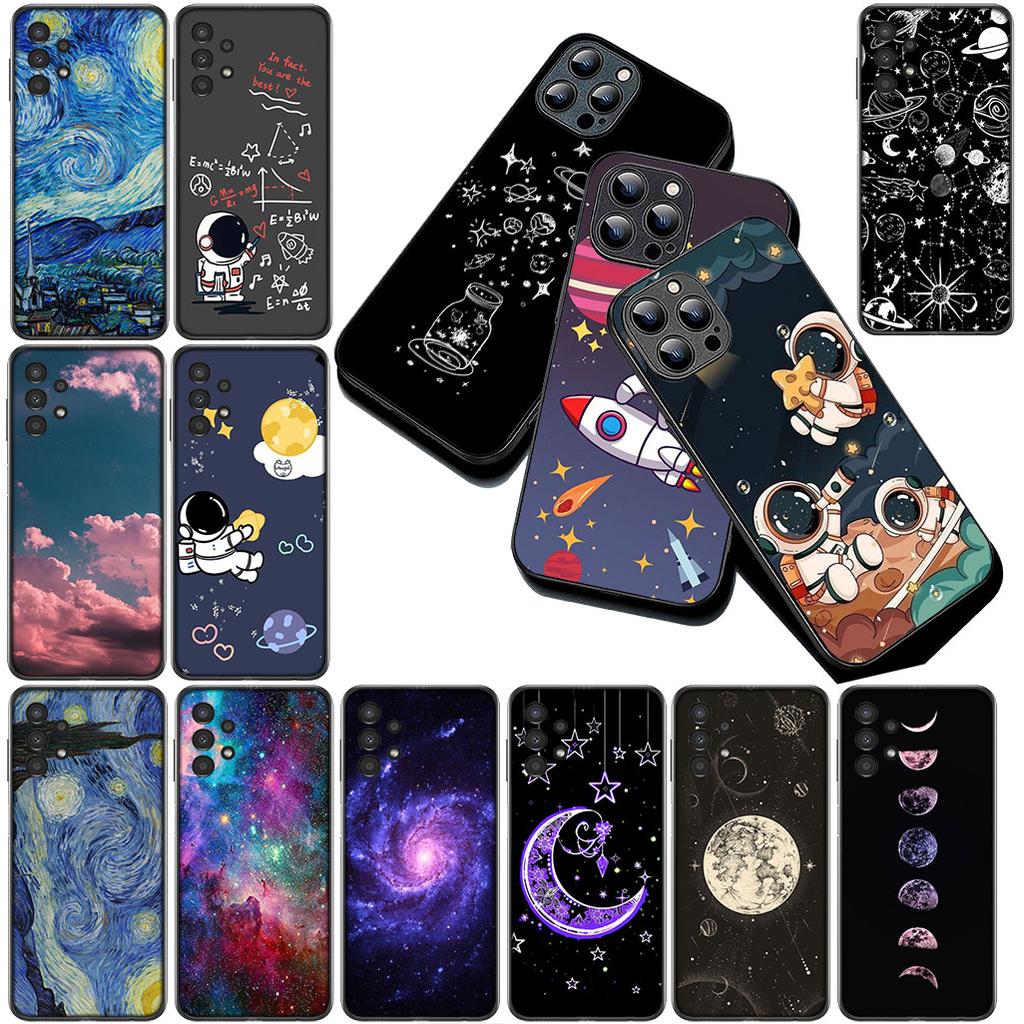 Moon Astronaut Universe Galaxy Stars Phone Case for Motorola Moto G86 G57 E14 E15 G14 G34 G67 G84 G24 A54 G15 Power E22 Cover