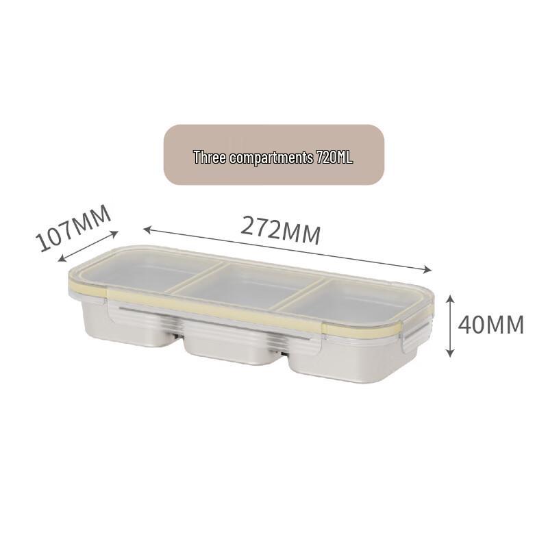 

Divided Lunch Box for Fridge & Outdoors - Set of 2